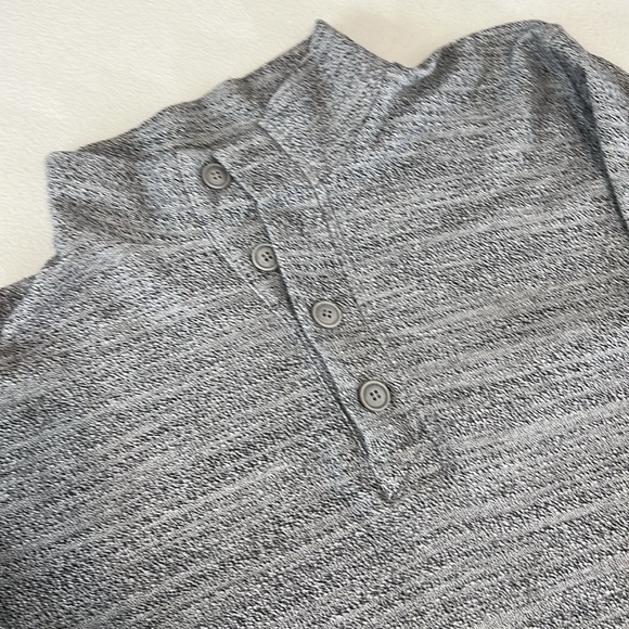Marine Layer Clayton Textured Three Button Mock Neck Henley Pullover Sz M - Picture 4 of 11